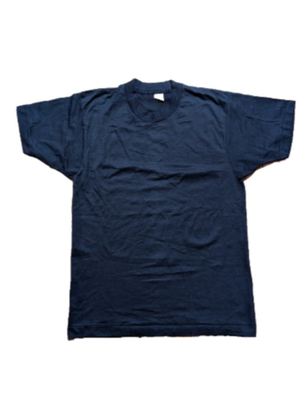 Vintage 90s Screen Stars Dark Blue 50/50 T-Shirt Blank Sz M Deadstock NWOT